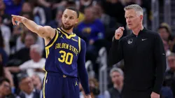 Stephen Curry and Steve Kerr