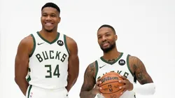 Giannis Antetokounmpo and Damian Lillard