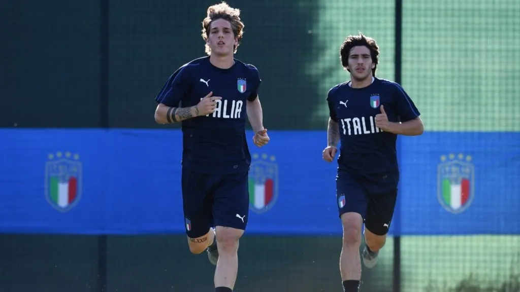 Nicolo Zaniolo and Sandro Tonali