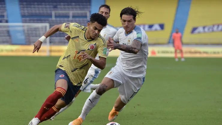 Luis Diaz against Darwin Nunez