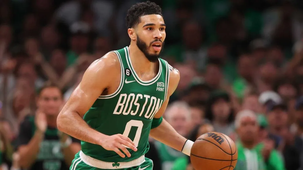 Jayson Tatum #0 of the Boston Celtics