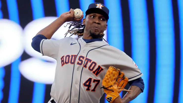 Rafael Montero #47 of the Houston Astros
