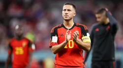 Eden Hazard of Belgium applauds the fans after their sides' elimination from the tournament during the FIFA World Cup Qatar 2022