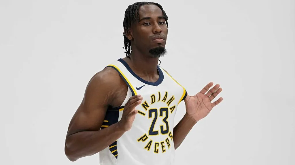 Aaron Nesmith #23 of the Indiana Pacers