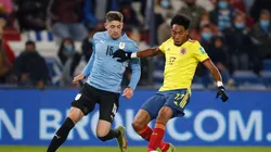 Federico Valverde against Johan Mojica