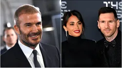 David Beckham / Antonela Roccuzzo and Lionel Messi