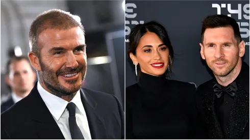 David Beckham / Antonela Roccuzzo and Lionel Messi