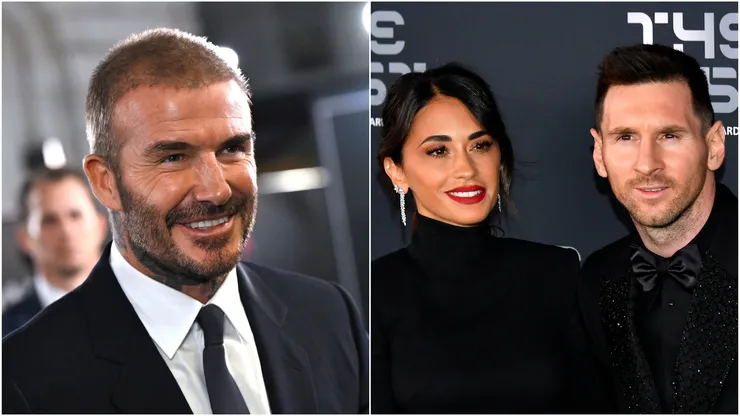 David Beckham / Antonela Roccuzzo and Lionel Messi
