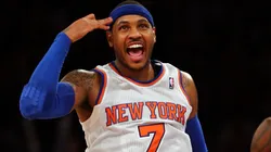 Carmelo Anthony playing with the New York Knicks.