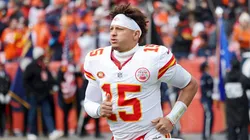 Patrick Mahomes warms-up prior to a game.
