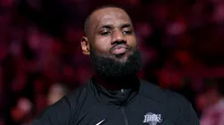 LeBron James of the Los Angeles Lakers before a game.