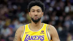 Christian Wood playing for the Los Angeles Lakers.