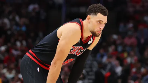 Zach LaVine during a game against the Suns