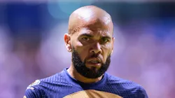 Dani Alves of Pumas looks on during the 7th round match between Puebla and Pumas UNAM as part of the Torneo Apertura 2022 Liga MX at Cuauhtemoc Stadium on September 23, 2022 in Puebla, Mexico. (Photo by Hector Vivas/Getty Images)