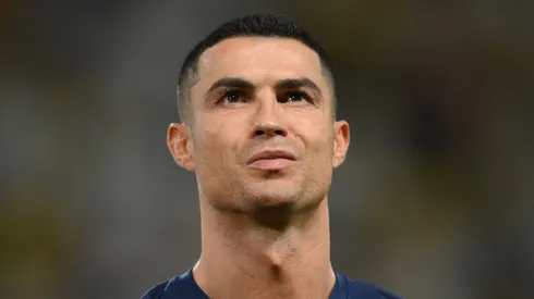Cristiano Ronaldo before an Al-Nassr game.