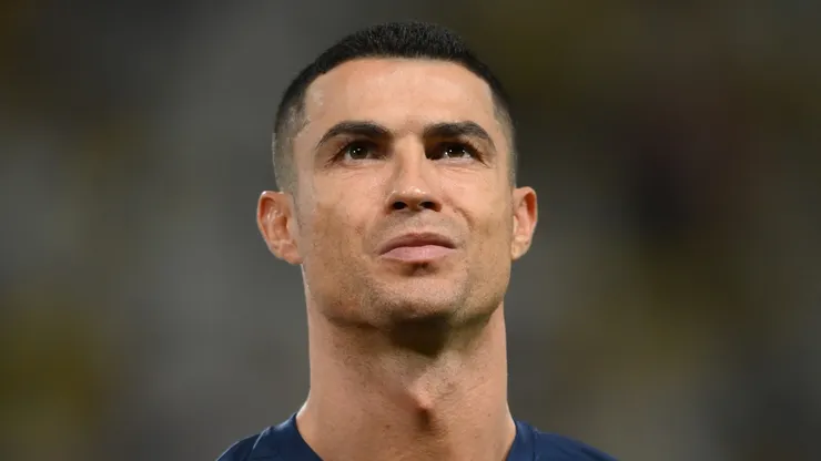 Cristiano Ronaldo before an Al-Nassr game.