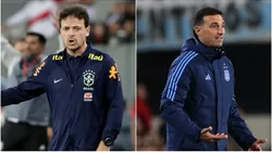 Fernando Diniz and Lionel Scaloni