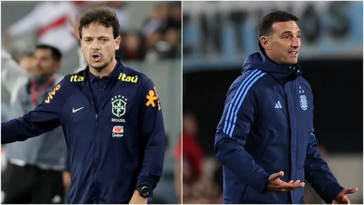 Fernando Diniz and Lionel Scaloni