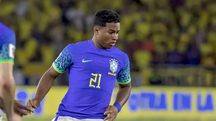 Endrick in WCQ with Brazil.