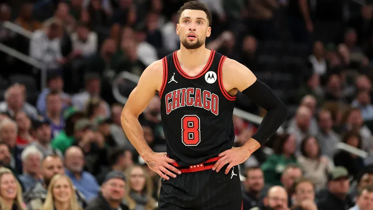 Zach LaVine in action with the Chicago Bulls