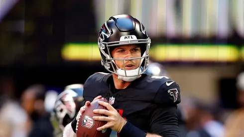 Taylor Heinicke #4 of the Atlanta Falcons