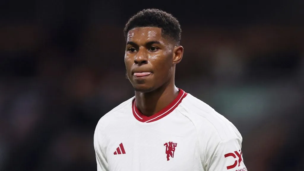 Marcus Rashford with Manchester United