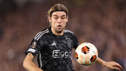 Borna Sosa, Ajax, during the 2023-24 UEFA Europa League