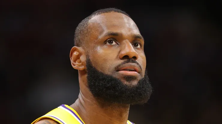 LeBron James of the Los Angeles Lakers