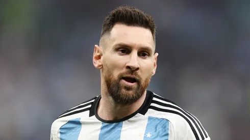 Lionel Messi with Argentina