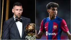 Lionel Messi and Lamine Yamal