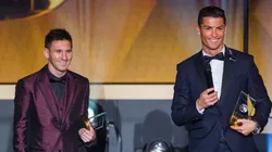 Lionel Messi and Cristiano Ronaldo during the FIFA Ballon d'Or Gala 2014
