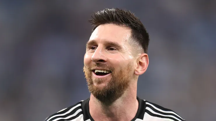 Lionel Messi with Argentina