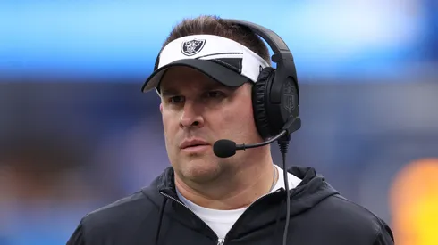 Josh McDaniels with the Las Vegas Raiders