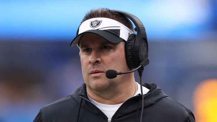 Josh McDaniels with the Las Vegas Raiders