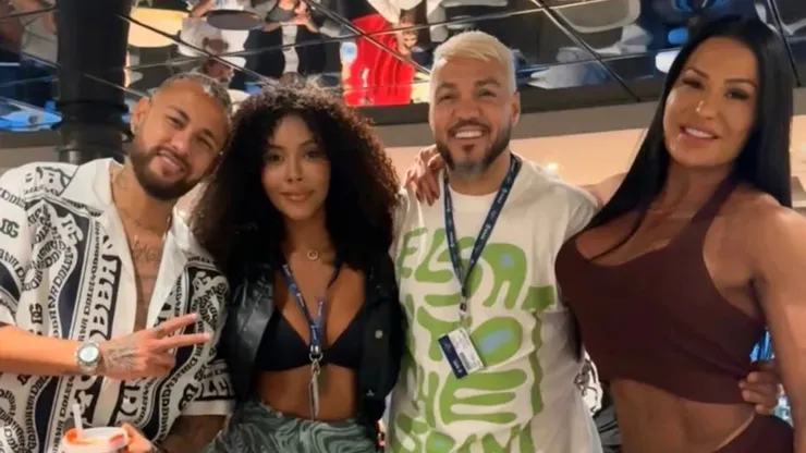 Neymar on cruise ship