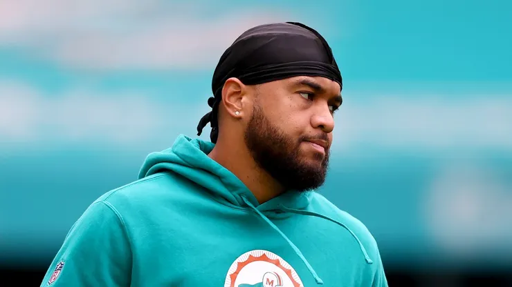 Tua Tagovailoa #1 of the Miami Dolphins