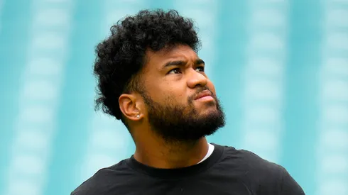 Tua Tagovailoa #1 of the Miami Dolphins