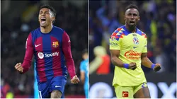 Raphinha (left) and Julian Quiñones