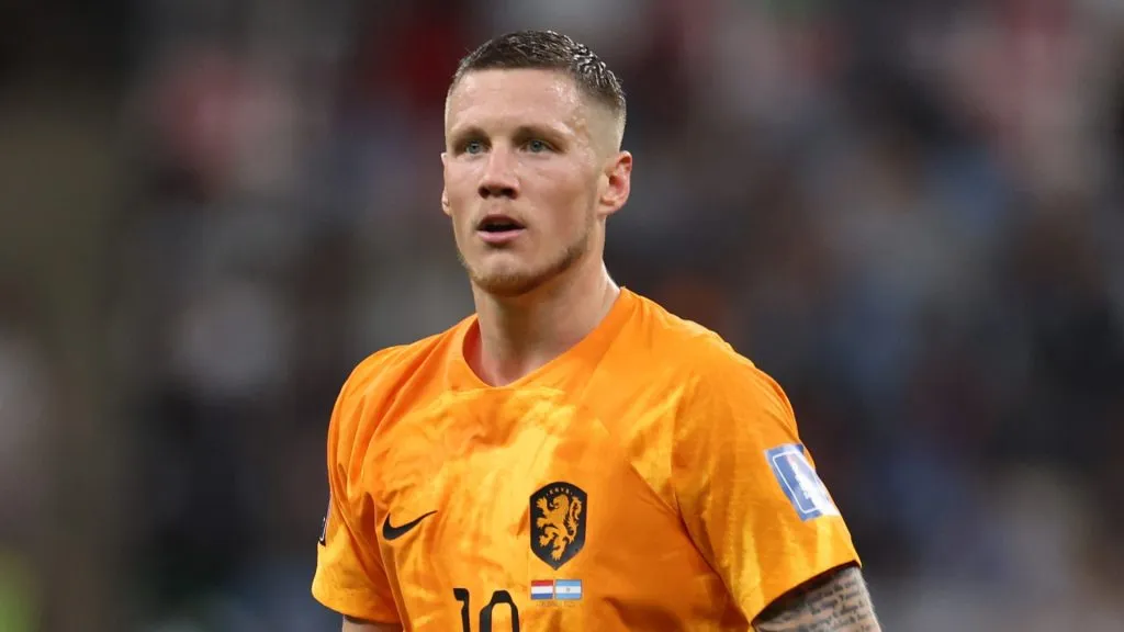Wout Weghorst of Netherlands during the FIFA World Cup Qatar 2022 quarter final match between Netherlands and Argentina at Lusail Stadium on December 09, 2022 in Lusail City, Qatar.