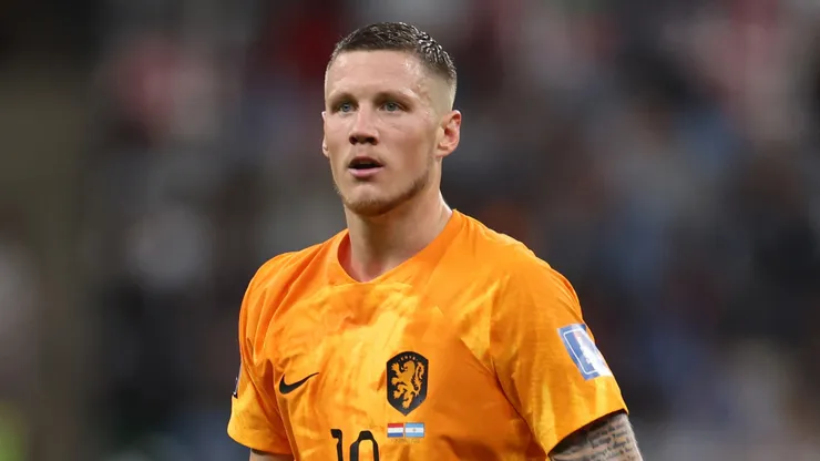 Wout Weghorst of Netherlands during the FIFA World Cup Qatar 2022 quarter final match between Netherlands and Argentina at Lusail Stadium on December 09, 2022 in Lusail City, Qatar.