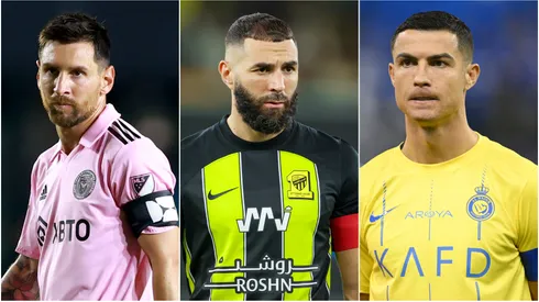 Lionel Messi, Karim Benzema and Cristiano Ronaldo