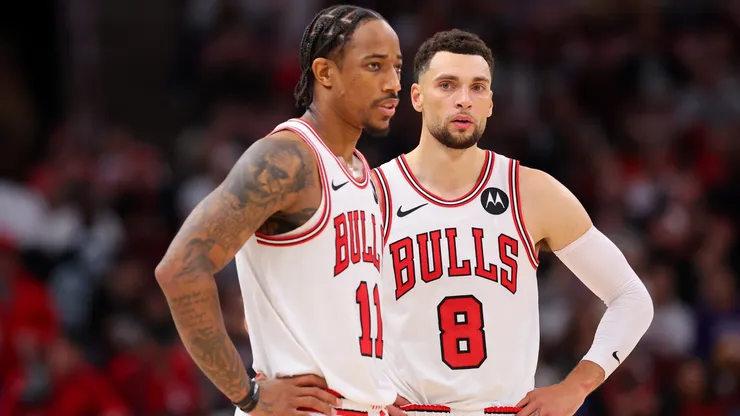 DeMar DeRozan Zach LaVine of the Chicago Bulls
