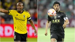 Darlington Nagbe (left) and Carlos Vela