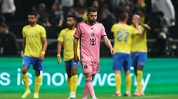 Jordi Alba of Inter Miami looks dejected after Aymeric Laporte of Al-Nassr scores his team's third goal during the Riyadh Season Cup match between Al-Nassr and Inter Miami at Kingdom Arena on February 01, 2024 in Riyadh, Saudi Arabia.
