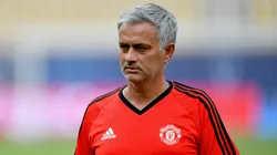 Jose Mourinho, Manager of Manchester United looks on during a training session ahead of the UEFA Super Cup final between Real Madrid and Manchester United on August 7, 2017 in Skopje, Macedonia.