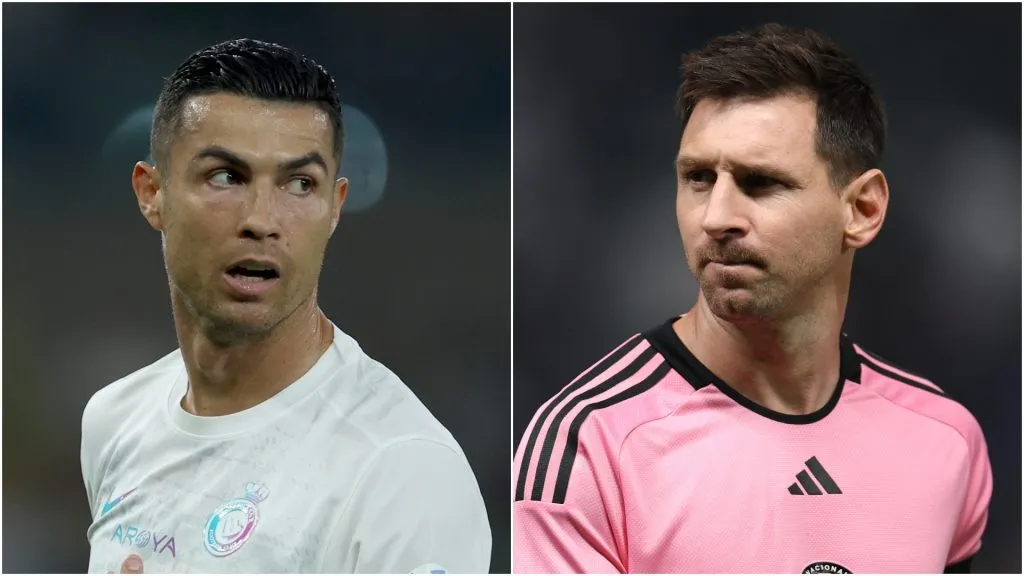 Cristiano Ronaldo (left) and Lionel Messi.
