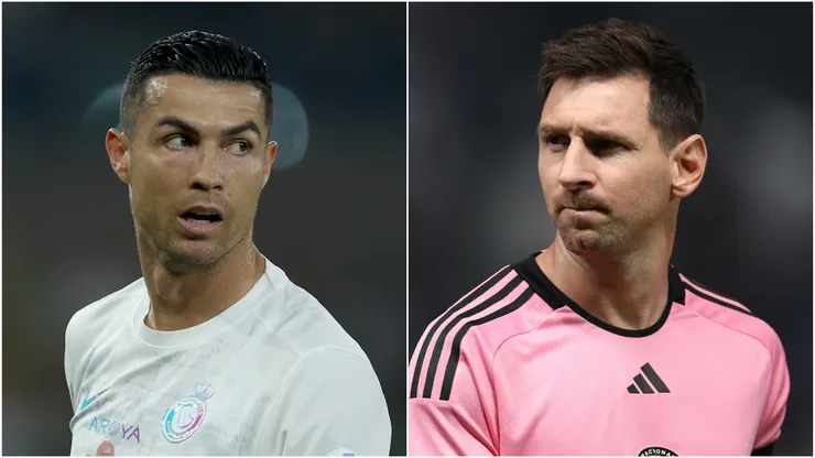Cristiano Ronaldo (left) and Lionel Messi.