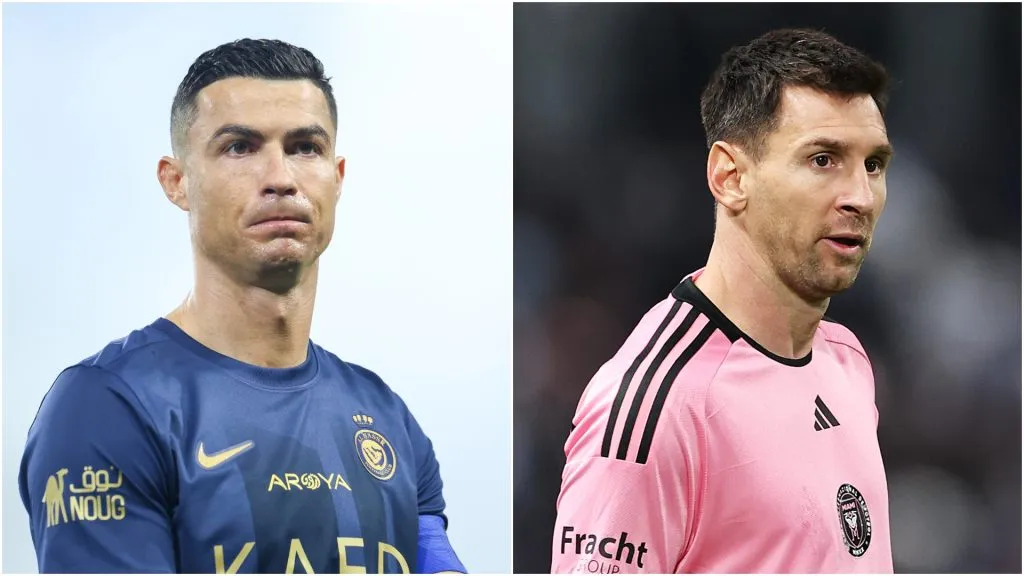 Cristiano Ronaldo (left) and Lionel Messi.