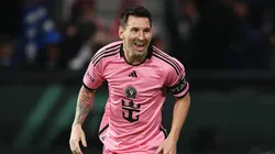 Lionel Messi celebrates.