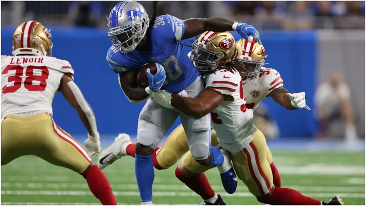 Jamaal Williams #30 of the Detroit Lions plays against the San Francisco 49ers